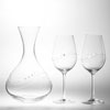křišťálový decanter/karafa na víno 1500ml +2ks skleniček víno se SWAROVSKI ELEMENTS  crystal