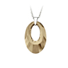 náhrdelník ze SWAROVSKI ELEMENTS ovál 30mm golden shadow