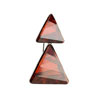 brož ze SWAROVSKI ELEMENTS triangl malý/velký red magma