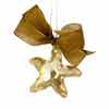 ornament se SWAROVSKI ELEMENTS mořská hvězda 40mm v barvě golden shadow
