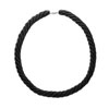 náhrdelník zatočený 50cm černá mřížka a černé krystalky