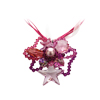 náhrdelník se SWAROVSKI ELEMENTS květina mix kamínků rose