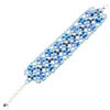 náramek ze SWAROVSKI ELEMENTS  Malai květina aquamarine ab+mix colors Ag 925/1000