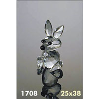 Sklenn kilov figurka zajc III  17008