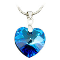 Pvsek SWAROVSKI ELEMENTS srdce 18mm crystal bermuda blue etzek