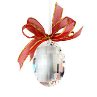 Ornament se SWAROVSKI ELEMENTS matrix 50mmv barvě crystal