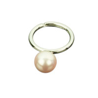 Prstnek ze SWAROVSKI ELEMENTS perla 10mm rosaline Ag 925/1000