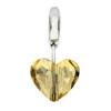 přívěšek ze SWAROVSKI ELEMENTS srdce 12mm crystal golden shadow