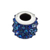 přívěšek ze SWAROVSKI ELEMENTS Pavé Spikes 11,5mm crystal bermuda blue