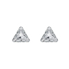 náušnice ze SWAROVSKI ELEMENTS trojúhelník 8mm crystal plato