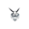 pvsek ze SWAROVSKI ELEMENTS srdce hodn brouen 18mm crystal hedvb Ag 925/1000