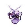 náhrdelník se SWAROVSKI ELEMENTS květina mix kamínků violet
