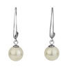 naušnice ze SWAROVSKI ELEMENTS perla visící 10mm bílá Ag 925/1000 krabička
