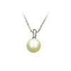 přívěšek ze SWAROVSKI ELEMENTS visící perla 10mm bílá Ag 925/1000