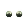 náušnice ze SWAROVSKI ELEMENTS perla 10mm černá Ag 925/1000 krabička