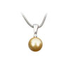přívěšek ze SWAROVSKI ELEMENTS visící perla 12mm zlatá Ag 925/1000