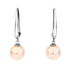 náušnice ze SWAROVSKI ELEMENTS perla visící 10mm rosaline Ag 925/1000 krabička