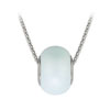 přívěšek ze SWAROVSKI ELEMENTS perlový kroužek steel/crystal pastel blue/ řetízek Ag 925/1000