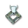 přívěsek ze SWAROVSKI ELEMENTS čtverec 20mm crystal black diamond kůže