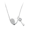 náhrdelník ve tvaru srdce s klíčkem řetízek  42cm +5cm prodlužka Ag 925/1000