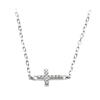 náhrdelník křížek krystal řetízek 42cm + 5cm prodlužka Ag 925/1000