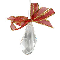 Ornament se SWAROVSKI ELEMENTS polygon 50mm v barvě crystal
