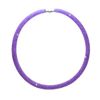 Náhrdelník 45cm fialová mřížka a fialové krystalky