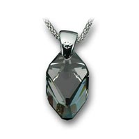 Pvsek ze SWAROVSKI ELEMENTS Cubist 22mm crystal black diamond Ag 925/1000