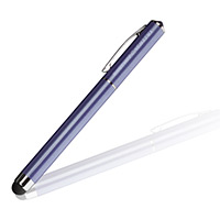 Kuličkové pero/stylus perleťově fialové se SWAROVSKI ELEMENTS, kamínek tanzanite